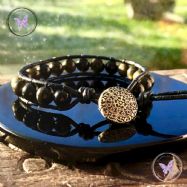 Golden Obsidian 8mm Wrap Bracelet